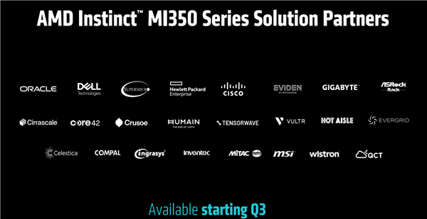 AMD发布全新AI加速卡InstinctMI350系列：288GBHBM3E海量内存、1400W功耗野兽(图12)